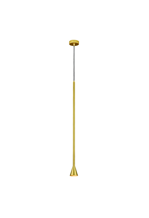 ПЕНДЕЛ 1ΧGU10 CLOUZOT ЗЛАТИСТ МЕТАЛ IP20 D7,5XD10XH190CM