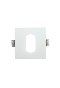 ^  SPOT Νο617 SQUARE OVAL WHITE ALUMINUM 88x88