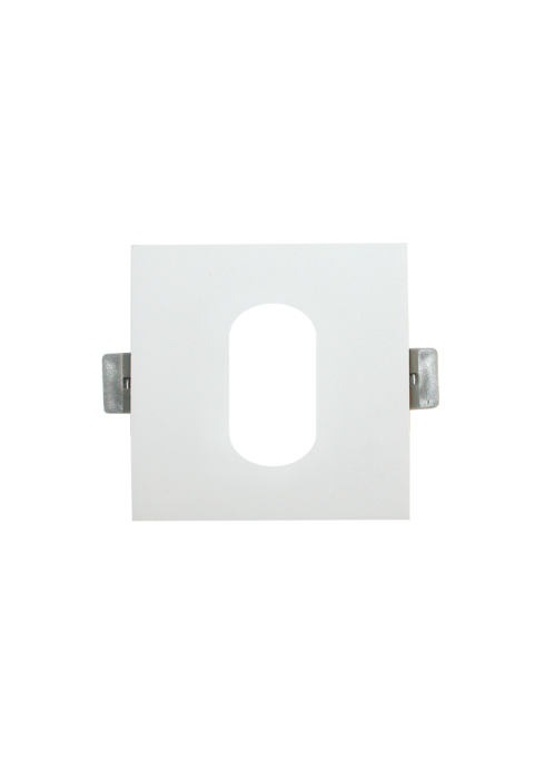 ^  SPOT Νο617 SQUARE OVAL WHITE ALUMINUM 88x88