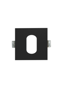 ^  SPOT Νο617 SQUARE OVAL BLACK ALUMINUM 88x88