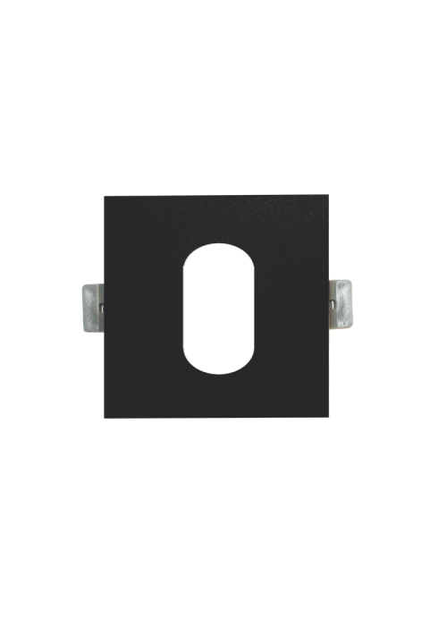 ^  SPOT Νο617 SQUARE OVAL BLACK ALUMINUM 88x88