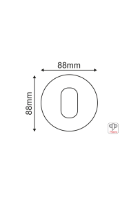 ^  SPOT Νο618 ROUND OVAL WHITE ALUMINUM H88