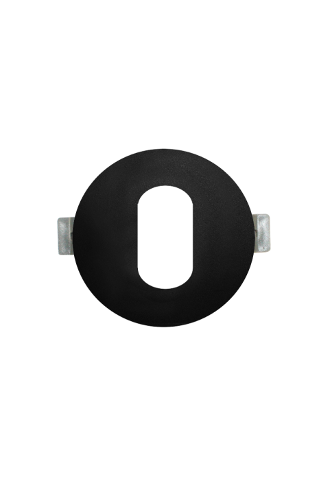 ^  SPOT Νο618 ROUND OVAL BLACK ALUMINUM H88