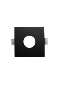 ^  SPOT Νο619 SQUARE ROUND BLACK ALUMINUM 88x88