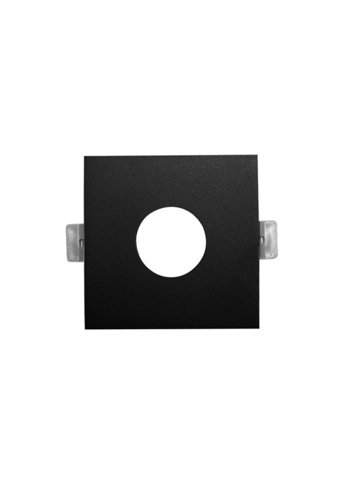 ^  SPOT Νο619 SQUARE ROUND BLACK ALUMINUM 88x88