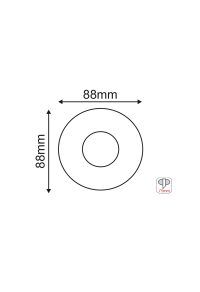 ^  SPOT Νο620 ROUND ROUND WHITE ALUMINUM H88