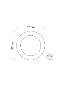 ^  SPOT WHITE RING - GOLD REFLECTOR ALUMINUM 