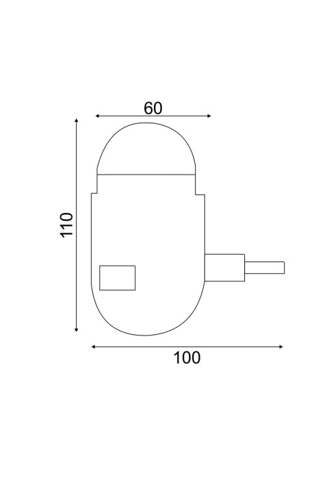 LED ΜΙΝΙ DISCO SOCKET BALL 3W RGB БЯЛА ПЛАСТМАСА  230V IP20