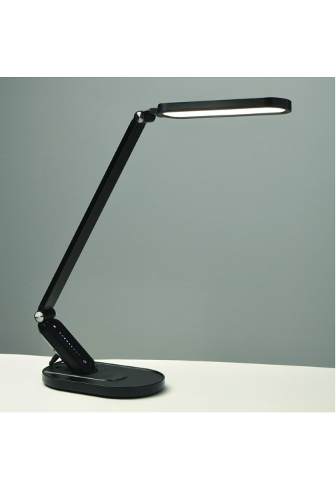 НАСТОЛНА ЛАМПА LED 10W 800LM FRITZ ЧЕРНО CCT+DIMMABLE+TOUCH SWITCH+USB CHARGER
