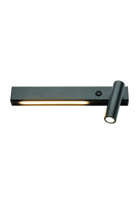АПЛИК LED 12W 3200K 980LM HERMES ЧЕРЕН МЕТАЛ 28Χ11Χ8CM