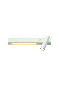 АПЛИК LED 12W 3200K 980LM HERMES БЯЛ МЕТАЛ 28Χ11Χ8CM