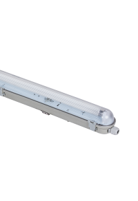 EMPTY IP65 LUMINAIRE FOR 2X1200mm T8 G13 LAMPS 2-SIDE