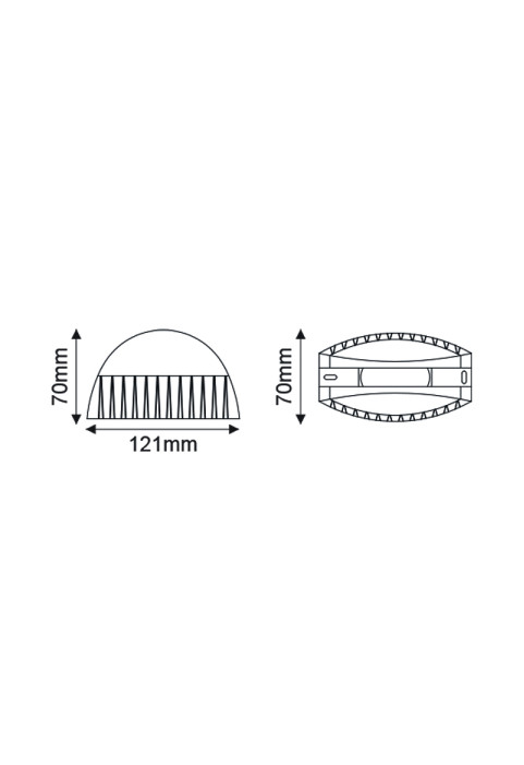 LED WINDOW VITRINE LUMINAIRE 9W 1050lm 110°x3° 230V AC 3000K MATT BLACK CRI80 IP65 40.000hrs