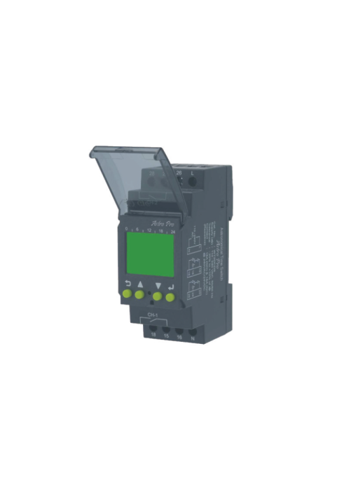 ASTRONOMICAL DIN RAIL TIME SWITCH ASTRO PRO+ 110-240V AC 2C/O