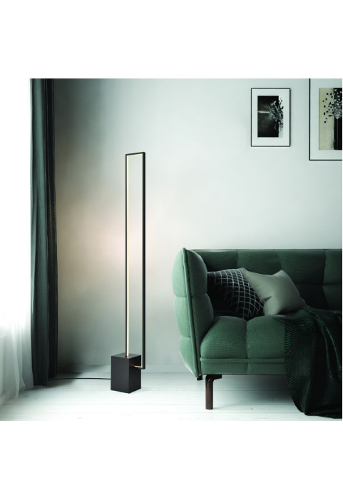 ЛАМПИОН LED 35W 3000K 2800LM AELIA  ЧЕРЕН МЕТАЛ IP20 20,5X14XH150CM