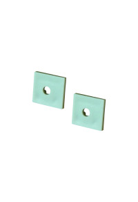 SET OF PLASTIC END CAPS FOR P135/A, 2PCS WITH HOLE