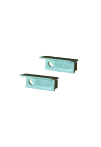SET OF PLASTIC END CAPS FOR P168, 2 PCS WITH HOLE