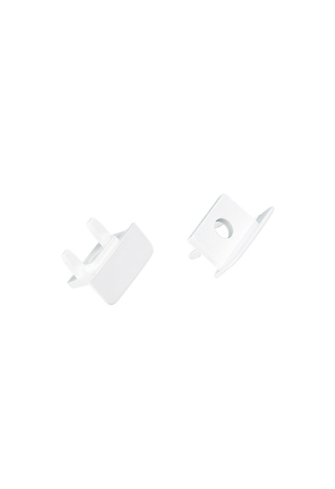 SET OF PLASTIC END CAPS FOR P139N, 2 PCS WITH HOLE	