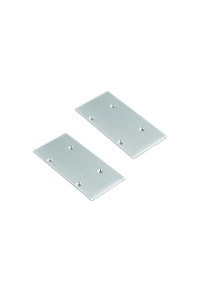 SET OF METAL END CAPS FOR P49N, 2 PCS WITHOUT HOLE