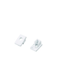 SET OF PLASTIC END CAPS FOR P129N, 2 PCS WITH HOLE 