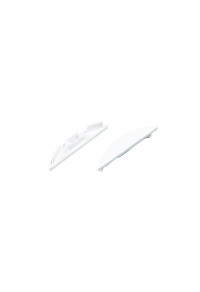 SET OF PLASTIC END CAPS FOR P21N, 1PC WITH HOLE & 1PC WITHOUT HOLE
