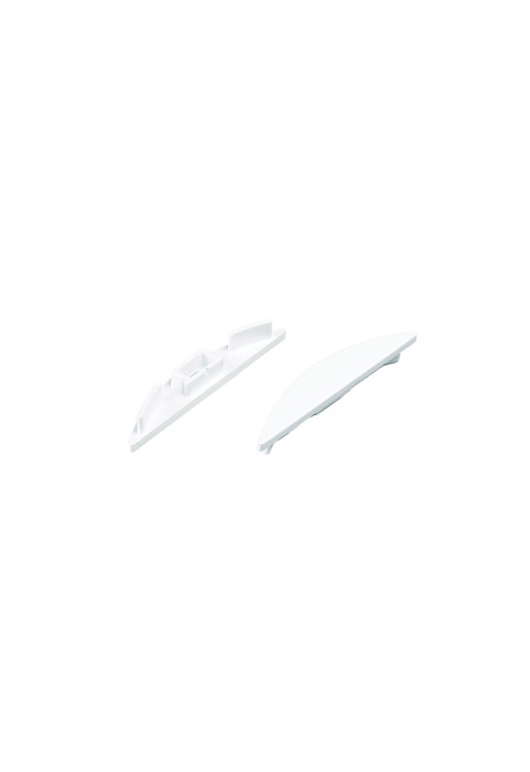 SET OF PLASTIC END CAPS FOR P21N, 1PC WITH HOLE & 1PC WITHOUT HOLE