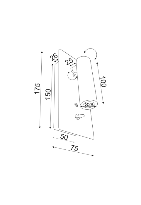 АПЛИК 3W 3000K RECESSED METAL CHROME INYOKA
