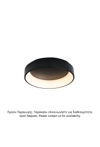 ЛЕД ПЛАФОН 34W ДИМЕР 3000K 1700LM ЧЕРЕН МЕТАЛ D45XH14CM APOLLO