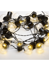25 LED ТОПКИ  Ø4cm WW 3AA БАТЕРИЯ, ДИСТАНЦИОННО 8 ФУНКЦИИ IP 44 ДЪЛЖИНА 7,2m 0,5m  КАБЕЛ