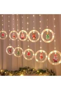 КОЛЕДНА МЕДНА ВИСУЛКА 125 WW LED СВЕТЛИНИ, 3mx0,5m, USB , IP20, 2,5m КАБЕЛ