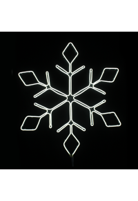 СНЕЖИНКА 600LED МОТИФ 6м НЕОН СВЕТЕЩ МАРКУЧ, ТОПЛО БЯЛО IP44 66x57.5cm 1.5m  КАБЕЛ