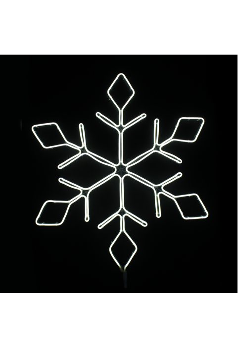 СНЕЖИНКА 600LED МОТИФ 6м НЕОН СВЕТЕЩ МАРКУЧ, ТОПЛО БЯЛО IP44 66x57.5cm 1.5m  КАБЕЛ