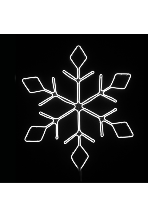СНЕЖИНКА 600LED МОТИФ 6м НЕОН СВЕТЕЩ МАРКУЧ,  БЯЛО IP44 66x57.5cm 1.5m  КАБЕЛ