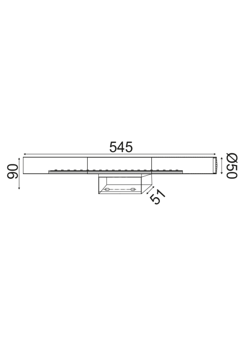 АПЛИК ЛЕД SMD 13W 4000K IP44 АКРИЛНИ.+МЕТАЛНО 5 TINKI