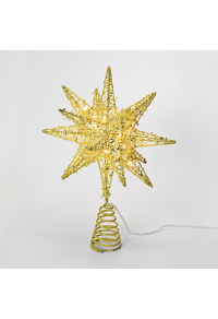 „ЗЛАТНА ЗВЕЗДА 1“ 20 МИНИ WW LED СВЕТЛИНИ, БАТЕРИЯ 3ΧΑΑ,IP20 28x5x20cm