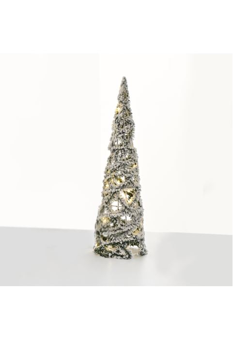 "ЗЕЛЕН БОР" 30 МИНИ WW LED СВЕТЛИНИ, БАТЕРИЯ. 3ΧΑΑ,IP20 Φ15X60cm