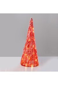 "ЧЕРВЕН БОР" 40 МИНИ WW LED СВЕТЛИНИ, БАТЕРИЯ. 3ΧΑΑ,IP20 Φ27.5X90cm