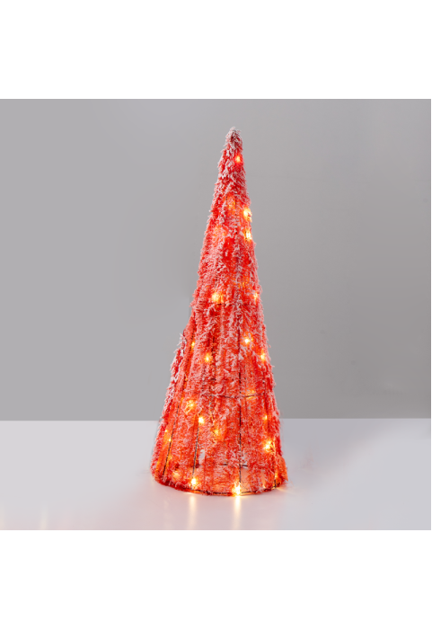 "ЧЕРВЕН БОР" 40 МИНИ WW LED СВЕТЛИНИ, БАТЕРИЯ. 3ΧΑΑ,IP20 Φ27.5X90cm