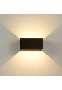 LED SMD WALL LUMINAIRE 12W 860LM 0-120° 230VAC 3.000K DARK GREY CRI80 IP54 30.000HRS
