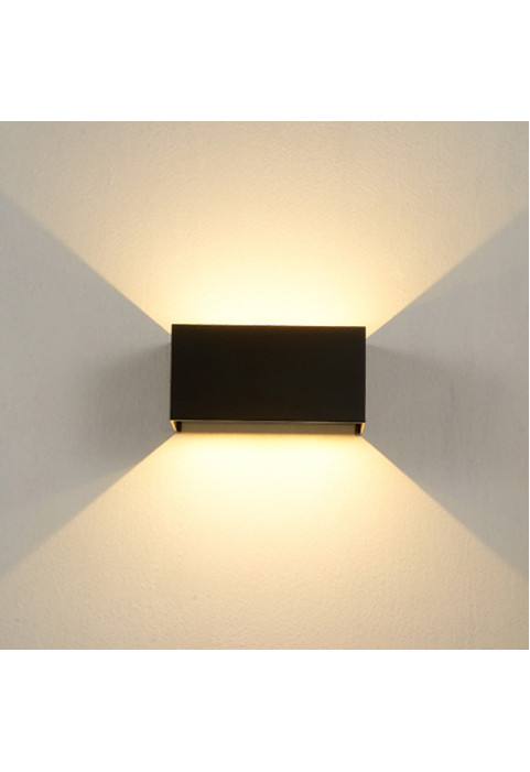 LED SMD WALL LUMINAIRE 12W 860LM 0-120° 230VAC 3.000K DARK GREY CRI80 IP54 30.000HRS