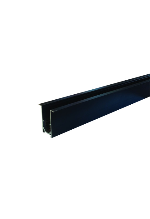 MAGNETIC RECESSED TRACK 48V DC 2M MATTE BLACK