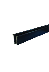 MAGNETIC RECESSED TRACK 48V DC 3M MATTE BLACK
