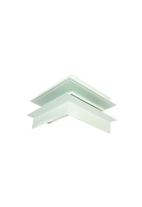 MATTE WHITE 90° OUTER CORNER FOR MAGNETIC TRIMLESS TRACK