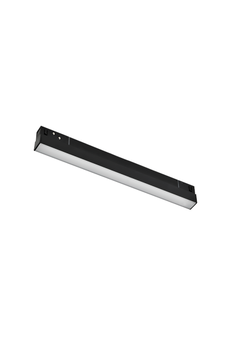 30СМ 10W 3000K LED ОСВЕТИТЕЛНО ТЯЛО ЗА МАГНИТНА ШИНА ACA LIGHTING / MATTE BLACK MAGNETIC LINEAR 48V DC 10W 3000K 800LM 110° OSRAM RA90 L300MM