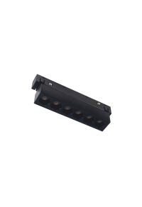 6W 3000K LED ОСВЕТИТЕЛНО ТЯЛО ЗА МАГНИТНА ШИНА ACA LIGHTING / BLACK MATTE MAGNETIC LINEAR LIGHT 48V DC 6W 3000K 500LM 36° OSRAM RA90 L112MM