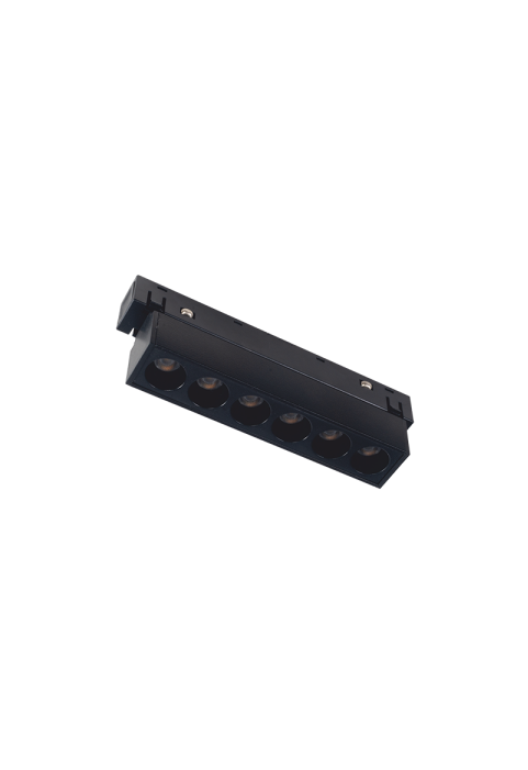 6W 4000K LED ОСВЕТИТЕЛНО ТЯЛО ЗА МАГНИТНА ШИНА ACA LIGHTING / MAT BLACK MAGNETIC LINEAR LIGHT 48V DC 6W 4000K 550LM 36° OSRAM RA90 L112MM