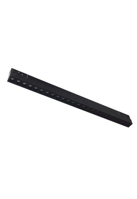 24W 3000K LED ОСВЕТИТЕЛНО ТЯЛО ЗА МАГНИТНА ШИНА ACA LIGHTING / MAT BLACK MAGNETIC LINEAR LIGHT 48V DC 24W 3000K 2050LM 36° OSRAM RA90 L436MM