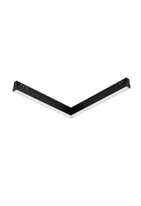 20W 3000K LED ОСВЕТИТЕЛНО ТЯЛО ЗА МАГНИТНА ШИНА ACA LIGHTING / MATTE BLACK MAGNETIC LINEAR 90° CORNER 48V DC 20W 3000K 1600LM 110° OSRAM RA90 L322*307MM