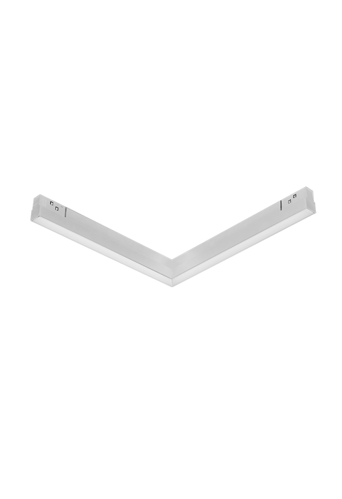 20W 4000K LED ОСВЕТИТЕЛНО ТЯЛО ЗА МАГНИТНА ШИНА ACA LIGHTING / MATTE WHITE MAGNETIC LINEAR 90° CORNER 48V DC 20W 4000K 1750LM 110° OSRAM RA90 L322*307MM