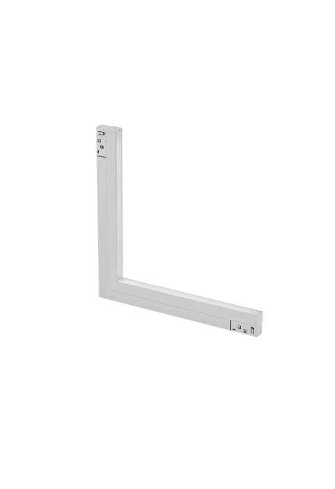 MATTE WHITE MAGNETIC LINEAR 90° INNER CORNER 48V DC 20W 3000K 1600LM 110° OSRAM RA90 L330*330MM